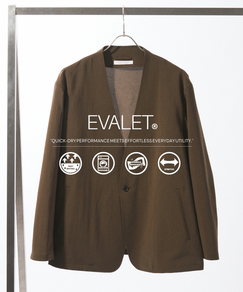 EVALET / エバレット ST ノーカラー ジャケット 