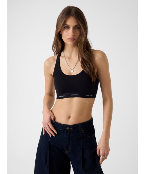 Guess(ゲス)の「GUESS JEANS Padded Bralette 下着(スポーツブラ・レディース・ホワイト/ブラック・X-SMALL/SMALL/MEDIUM)」の10枚目の写真