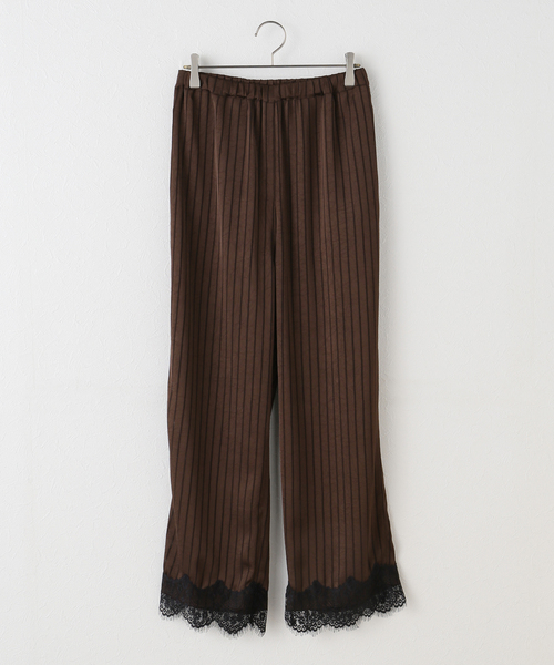 ARCHIVE STANCE（アーカイブスタンス）の「《追加》【ARCHIVE STANCE/アーカイブスタンス】Satin Stripe Easy PT（その他パンツ・レディース・チャコールグレー・FREE）」の9枚目の写真