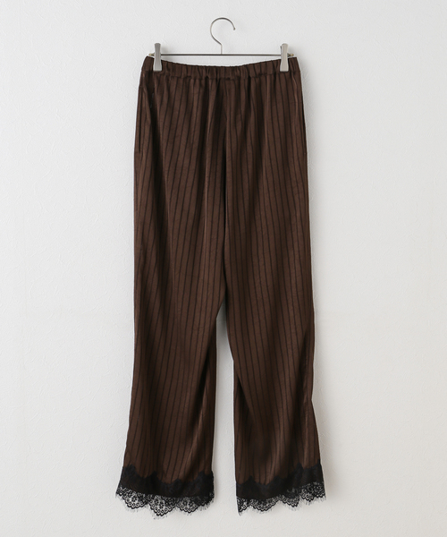 ARCHIVE STANCE（アーカイブスタンス）の「《追加》【ARCHIVE STANCE/アーカイブスタンス】Satin Stripe Easy PT（その他パンツ・レディース・チャコールグレー・FREE）」の10枚目の写真