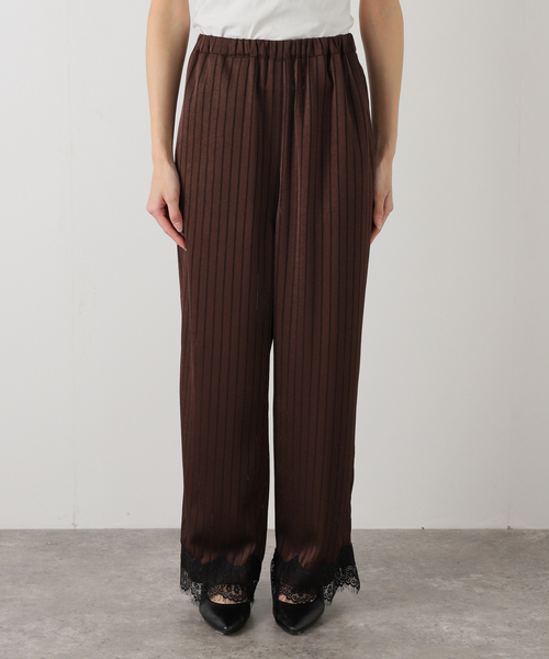 ARCHIVE STANCE（アーカイブスタンス）の「《追加》【ARCHIVE STANCE/アーカイブスタンス】Satin Stripe Easy PT（その他パンツ・レディース・チャコールグレー・FREE）」の17枚目の写真