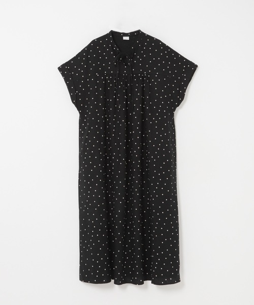 URBAN RESEARCH DOORS(アーバンリサーチドアーズ)の「リネンリヨセルドットワンピース(ワンピース・レディース・ナチュラル/ブラック・FREE)」の11枚目の写真