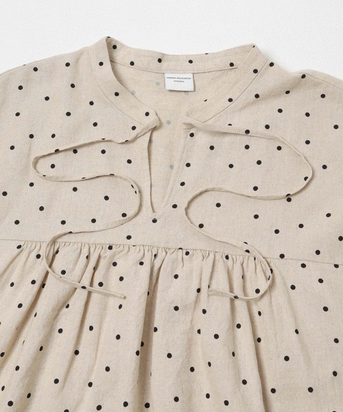 URBAN RESEARCH DOORS(アーバンリサーチドアーズ)の「リネンリヨセルドットワンピース(ワンピース・レディース・ナチュラル/ブラック・FREE)」の21枚目の写真