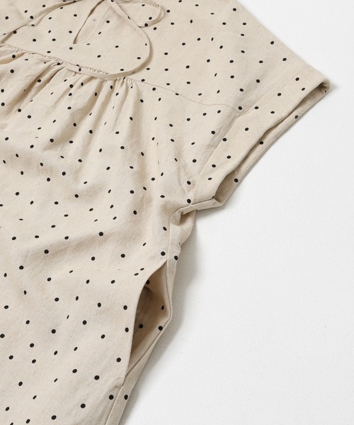 URBAN RESEARCH DOORS(アーバンリサーチドアーズ)の「リネンリヨセルドットワンピース(ワンピース・レディース・ナチュラル/ブラック・FREE)」の22枚目の写真