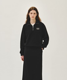 SMALL CLASSIC LOGO HALF ZIPUP SWEATSHIRT