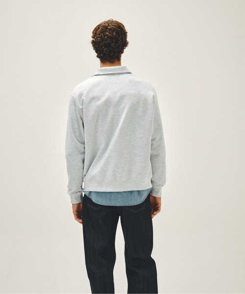 MARITHE + FRANCOIS GIRBAUD(マリテフランソワジルボー)の「SMALL CLASSIC LOGO HALF ZIPUP SWEATSHIRT(スウェット・レディース・ヘザーグレー/ブラック・LARGE/MEDIUM/SMALL)」の5枚目の写真