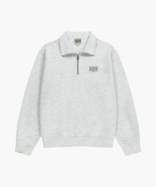MARITHE + FRANCOIS GIRBAUD(マリテフランソワジルボー)の「SMALL CLASSIC LOGO HALF ZIPUP SWEATSHIRT(スウェット・レディース・ヘザーグレー/ブラック・LARGE/MEDIUM/SMALL)」の7枚目の写真