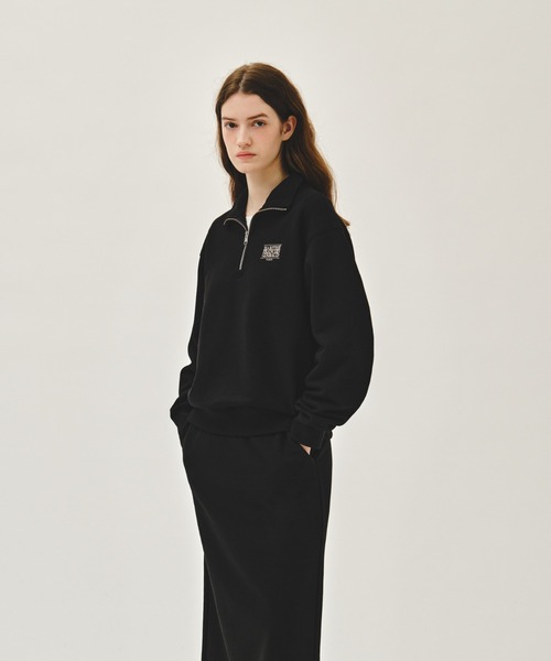MARITHE + FRANCOIS GIRBAUD(マリテフランソワジルボー)の「SMALL CLASSIC LOGO HALF ZIPUP SWEATSHIRT(スウェット・レディース・ヘザーグレー/ブラック・LARGE/MEDIUM/SMALL)」の14枚目の写真