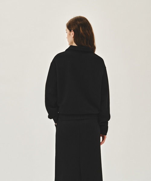 MARITHE + FRANCOIS GIRBAUD(マリテフランソワジルボー)の「SMALL CLASSIC LOGO HALF ZIPUP SWEATSHIRT(スウェット・レディース・ヘザーグレー/ブラック・LARGE/MEDIUM/SMALL)」の15枚目の写真