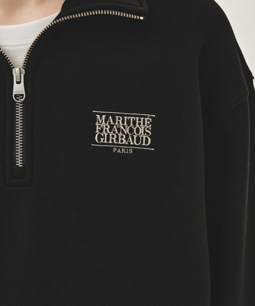 MARITHE + FRANCOIS GIRBAUD(マリテフランソワジルボー)の「SMALL CLASSIC LOGO HALF ZIPUP SWEATSHIRT(スウェット・レディース・ヘザーグレー/ブラック・LARGE/MEDIUM/SMALL)」の16枚目の写真