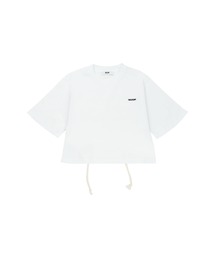 MSGM KIDS（エムエスジーエムキッズ）の「MSGM KIDS バックコンシャス クロップドTシャツ（Tシャツ/カットソー）」