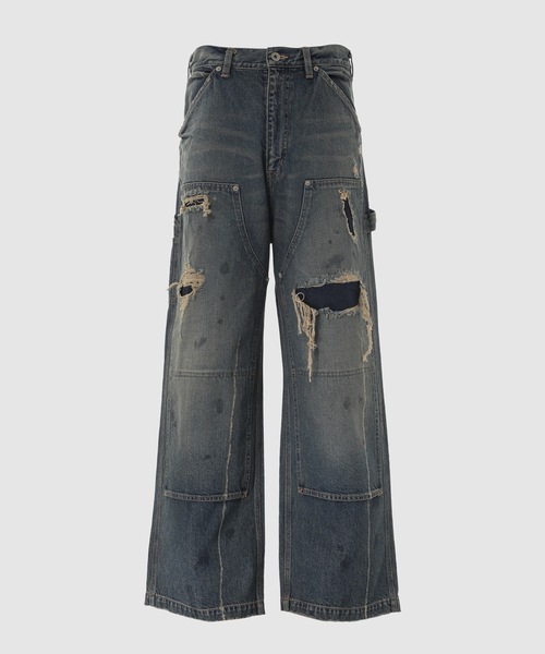 DAIRIKU(ダイリク)の「80Year Damage Painter Denim Pants(デニムパンツ・メンズ・インディゴブルー・31(L)/29(M))」の1枚目の写真