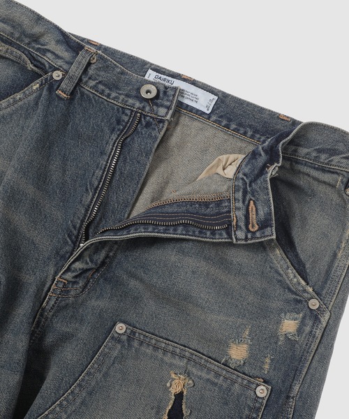 DAIRIKU(ダイリク)の「80Year Damage Painter Denim Pants(デニムパンツ・メンズ・インディゴブルー・31(L)/29(M))」の5枚目の写真