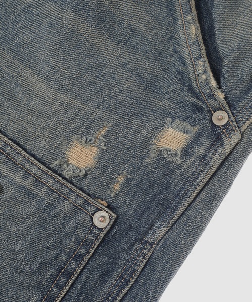 DAIRIKU(ダイリク)の「80Year Damage Painter Denim Pants(デニムパンツ・メンズ・インディゴブルー・31(L)/29(M))」の7枚目の写真