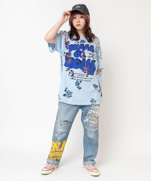 RNA(アールエヌエー)の「M2673 ピグメントダイカットオフタンク(タンクトップ・レディース・パープル/ブラック/イエロー・MEDIUM)」の17枚目の写真