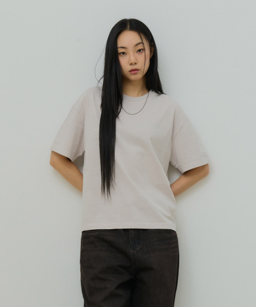 DESIRED(デシレッド)の「ピグメントクロップ半袖Tシャツ-FBSK5803D0A(Tシャツ/カットソー・メンズ・アイボリー・MEDIUM/LARGE/X-LARGE)」の5枚目の写真
