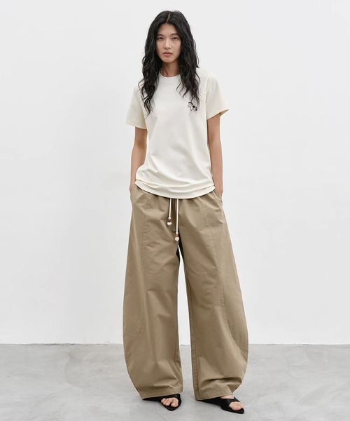 EIGHTHMONTH(エイスマンス)の「ホースワッペン クルーネックTシャツ EM26s057【EIGHTHMONTH】(Tシャツ/カットソー・レディース・ネイビー/アイボリー・S/M)」の10枚目の写真