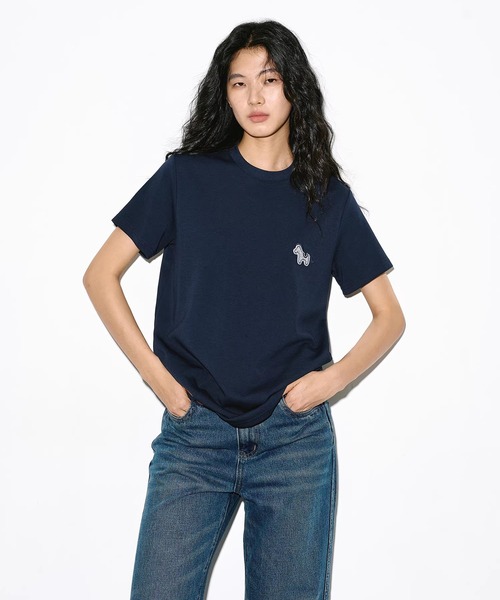 EIGHTHMONTH(エイスマンス)の「ホースワッペン クルーネックTシャツ EM26s057【EIGHTHMONTH】(Tシャツ/カットソー・レディース・ネイビー/アイボリー・S/M)」の17枚目の写真
