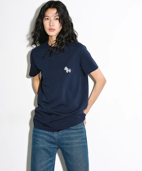EIGHTHMONTH(エイスマンス)の「ホースワッペン クルーネックTシャツ EM26s057【EIGHTHMONTH】(Tシャツ/カットソー・レディース・ネイビー/アイボリー・S/M)」の18枚目の写真