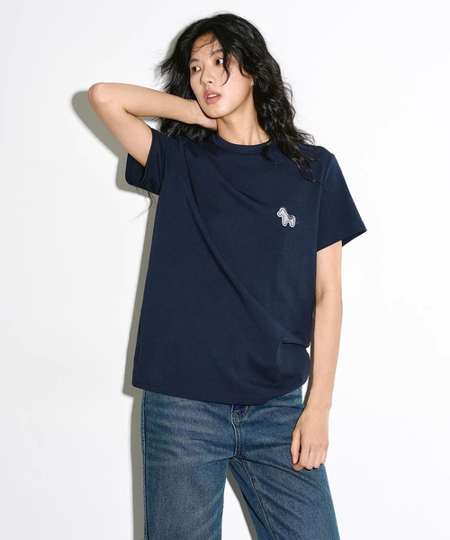 EIGHTHMONTH(エイスマンス)の「ホースワッペン クルーネックTシャツ EM26s057【EIGHTHMONTH】(Tシャツ/カットソー・レディース・ネイビー/アイボリー・S/M)」の20枚目の写真