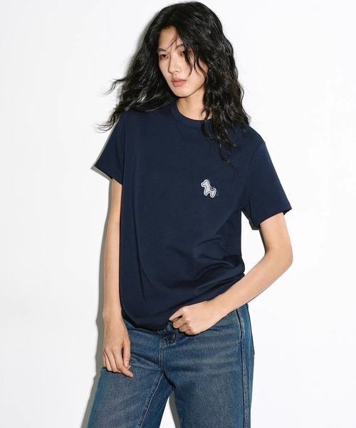 EIGHTHMONTH(エイスマンス)の「ホースワッペン クルーネックTシャツ EM26s057【EIGHTHMONTH】(Tシャツ/カットソー・レディース・ネイビー/アイボリー・S/M)」の21枚目の写真