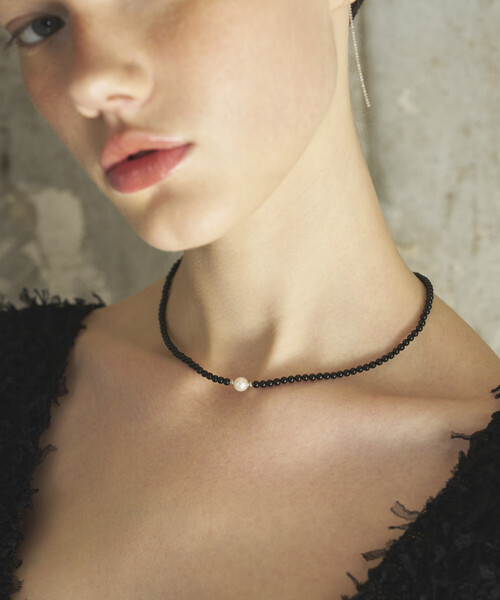Firsthand（ファーストハンド）の「Firsthand/ファーストハンド SILVER925 オニキス 天然石 ネックレス（ネックレス・レディース・シルバー・ONE SIZE）」の3枚目の写真