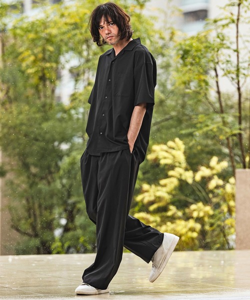 CAMBIO(カンビオ)の「mp14994- エアリークワイドカーブパンツ(その他パンツ・メンズ・チャコール/ブラック・XL/L/M)」の13枚目の写真