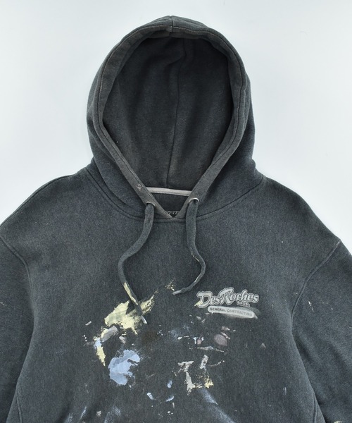VINTAGE（ヴィンテージ）の「【USED】SPORT-TEK ペンキ フーディ（パーカー・メンズ・グレー・X-LARGE）」の8枚目の写真