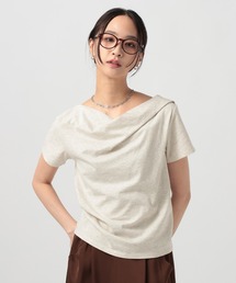 [WEB限定]2WAYドレープアシメデザインTEE
