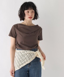 [WEB限定]2WAYドレープアシメデザインTEE