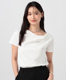[WEB限定]2WAYドレープアシメデザインTEE