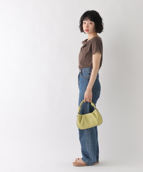 BAYFLOW（ベイフロー）の「[WEB限定]2WAYドレープアシメデザインTEE（Tシャツ/カットソー・レディース・ブラック/オートミール/ブラウン/ホワイト/グレー・SMALL/X-SMALL）」の20枚目の写真