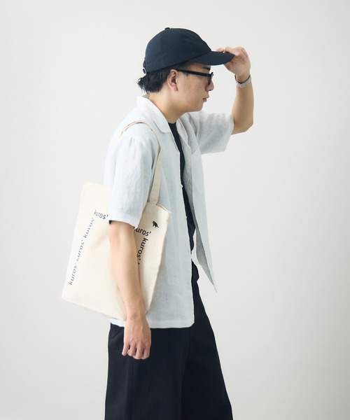 kuros'（クロス）の「kuros'タスマルロゴトートバック（トートバッグ・レディース・ブラック/アイボリー・FREE）」の10枚目の写真