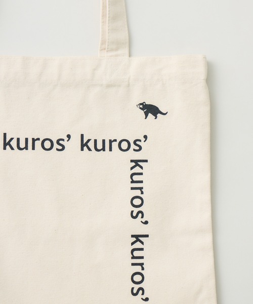 kuros'（クロス）の「kuros'タスマルロゴトートバック（トートバッグ・レディース・ブラック/アイボリー・FREE）」の12枚目の写真