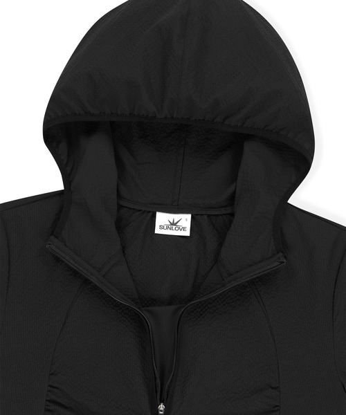 SUNLOVE（サンラブ）の「W Soar Half Zip Hooded Top（その他トップス・レディース・ブルー/ブラック/ベージュ・S/M）」の5枚目の写真
