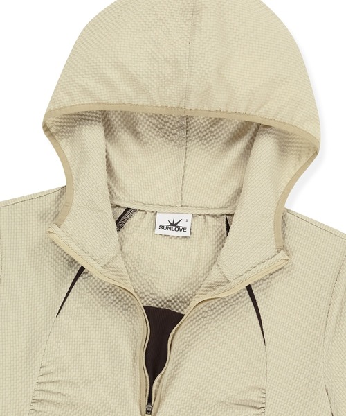 SUNLOVE（サンラブ）の「W Soar Half Zip Hooded Top（その他トップス・レディース・ブルー/ブラック/ベージュ・S/M）」の11枚目の写真