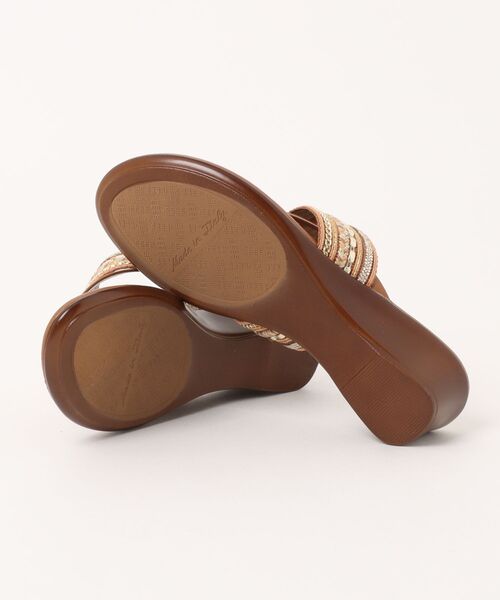 ITALIAN SHOEMAKERS(イタリアンシューメーカー)の「【ITALIAN SHOEMAKERS】シャイニーストラップトングサンダル(962328)(サンダル・レディース・ミント/アイボリー/ブラウン・36/37/35/39/38)」の5枚目の写真