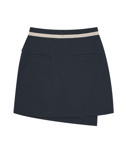 HYEYEONG KIM(ヘヨン キム)の「ウェイビーラップスカート-ネイビー(スカート・レディース・その他・LARGE/MEDIUM/SMALL)」の2枚目の写真
