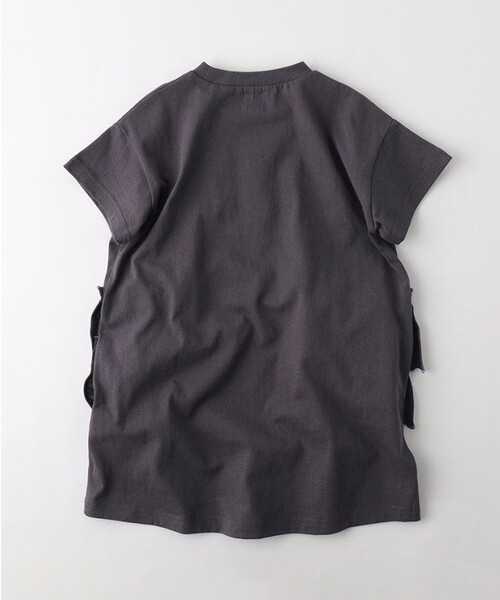 DRC branshes(ディーアールシーブランシェス)の「【WEB限定/DRC】配色メロウフリル半袖ワンピース(ワンピース・キッズ・ラベンダー/チャコールグレー/ライム/ブルーグレー・120/110/150/100/130/140)」の16枚目の写真