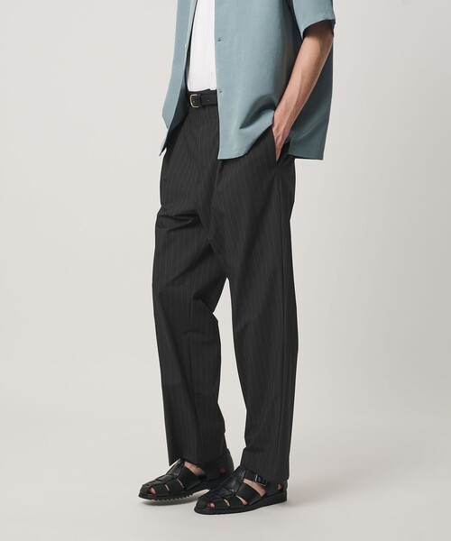 BEAUTY&YOUTH UNITED ARROWS(ビューティーアンドユースユナイテッドアローズ)の「ピンストライプ バギー スラックス NO.9 ストレッチ(スラックス・メンズ・ブラック/グレー系・M/S/XL/L)」の9枚目の写真