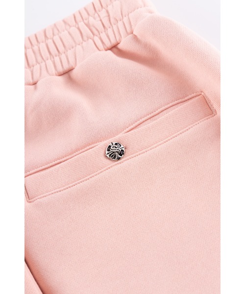 SUPPLIER(サプライヤー)の「スエットパンツ|Multiple Cross Leather Patch Loose Fit Sweat Pants|SUPPLIER(スウェットパンツ・メンズ・ブラック/ピンク・X-LARGE/LARGE/MEDIUM/SMALL)」の11枚目の写真