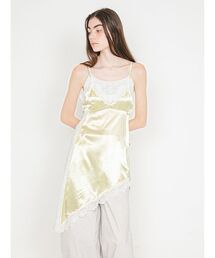 Satin Docking Slip Dress/サテン ドッキングスリップドレス