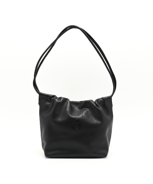 CLEDRAN（クレドラン）の「【軽量 本ヌメ革】CL3984 NOS GATHER TOTE（ショルダーバッグ・レディース・ブラック/キャメル・FREE）」の2枚目の写真
