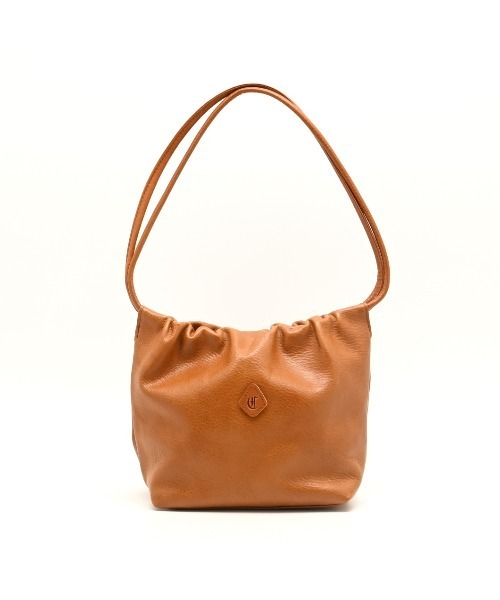 CLEDRAN（クレドラン）の「【軽量 本ヌメ革】CL3984 NOS GATHER TOTE（ショルダーバッグ・レディース・ブラック/キャメル・FREE）」の3枚目の写真