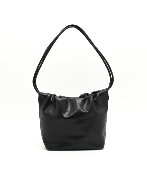 CLEDRAN（クレドラン）の「【軽量 本ヌメ革】CL3984 NOS GATHER TOTE（ショルダーバッグ・レディース・ブラック/キャメル・FREE）」の4枚目の写真