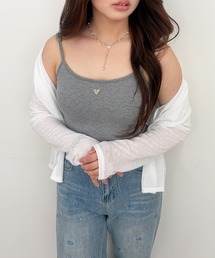 【ZOZOTOWN限定】ハートチャーム付きキャミブラトップス