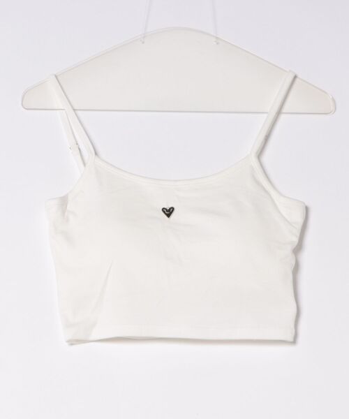 frunco(フランコ)の「【ZOZOTOWN限定】ハートチャーム付きキャミブラトップス(Tシャツ/カットソー・レディース・ホワイト/グレー/イエロー/ブラック/ピンク・FREE)」の12枚目の写真