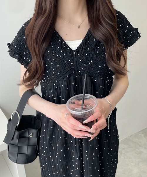 WEGO(ウィゴー)の「WEGO/シャーリングサロペット(ワンピース・レディース・その他2/その他1/その他4/ブラック/その他3・FREE)」の19枚目の写真