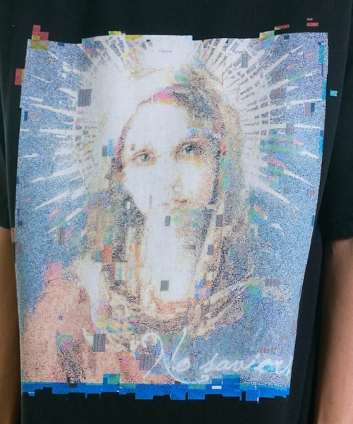 Chester(チェスター)の「mt10555- No saviors グリッチマリア&ローズワッペン ビッグTシャツ(10023)(Tシャツ/カットソー・メンズ・ホワイト/ブラック・M/L/XL)」の16枚目の写真