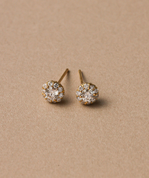 Lilas（リラ）の「J型パイプピアスL K10（両耳）（ピアス（両耳用